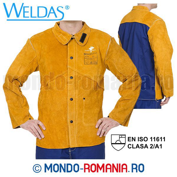 Echipament sudor - Jacheta sudor Weldas Golden Brown Kevlar